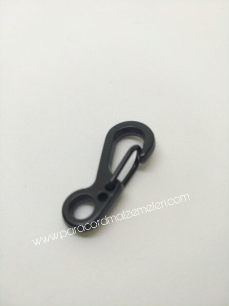 Paracord Anahtarlık Karabina Siyah Renk - Görsel 3
